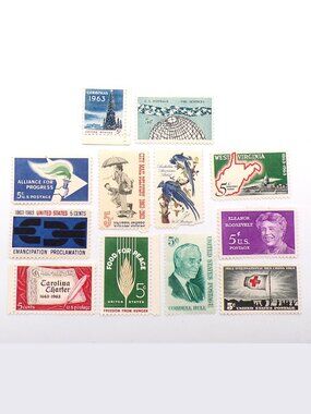 1963 United States Commemorative Stamp Year Set